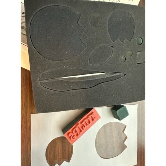 Vintage Print Works 1997Annette Allen Watkins Foam HD004 NOS Rubber Stamp - Picture 6 of 6